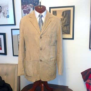 Mens Hugo Boss leather sports jacket 40R